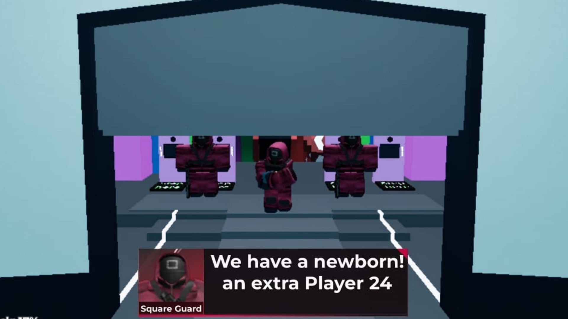 The player who gets the baby is chosen randomly (Image via Roblox)